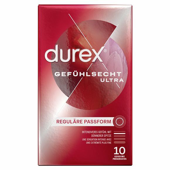 Préservatif Durex Gefühlsecht Ultra 10 pièces Préservatif Durex Gefühlsecht Ultra 10 pièces