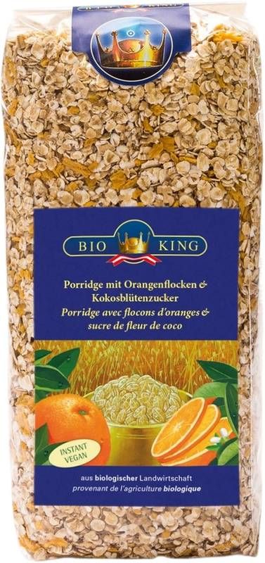 BIOKING Porridge aux flocons d'orange bio 500g
