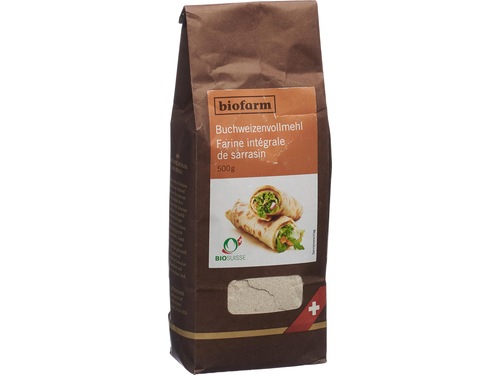 Biofarm farine complète de sarrasin CH 500g Biofarm farine complète de sarrasin CH 500g