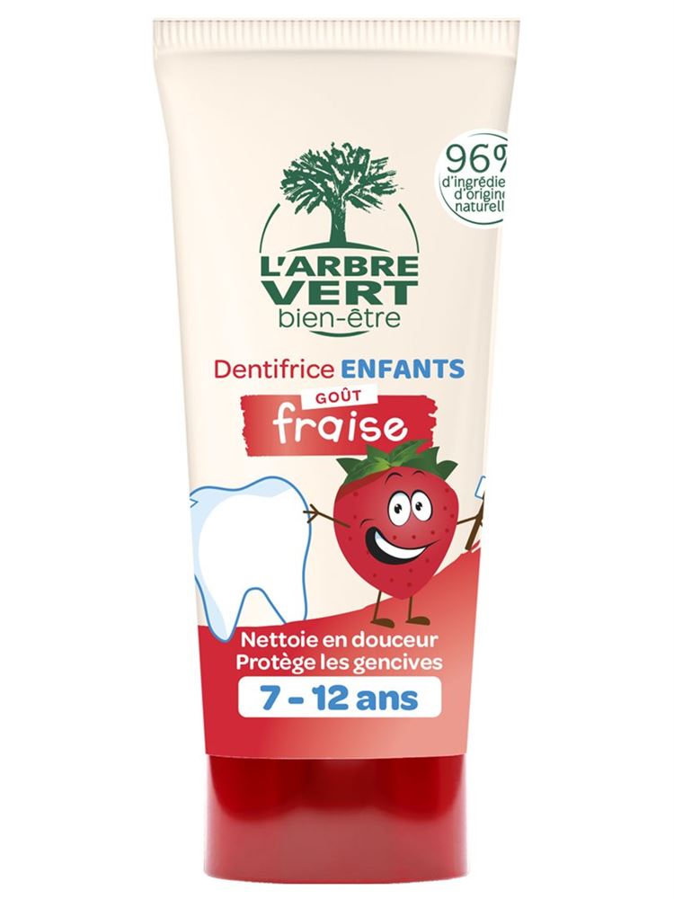 L'ARBRE VERT Dentifrice écologique enfants Fraise FR 50ml