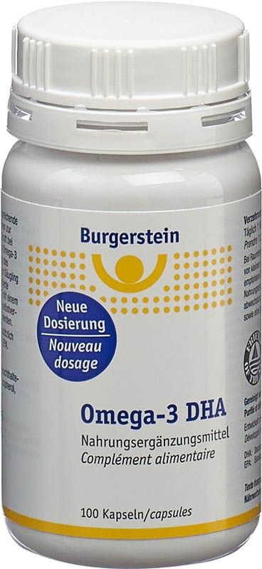 BURGERSTEIN Gélules d'Oméga-3 DHA 100 pièces BURGERSTEIN Gélules d'Oméga-3 DHA 100 pièces