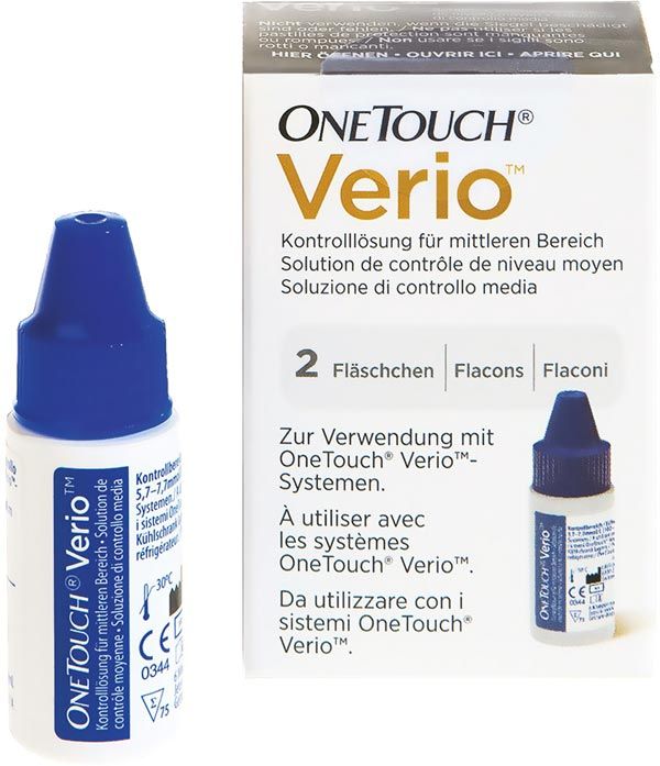 Solution de contrôle OneTouch® VERIO 2 x 3.8ml Solution de contrôle OneTouch® VERIO 2 x 3.8ml
