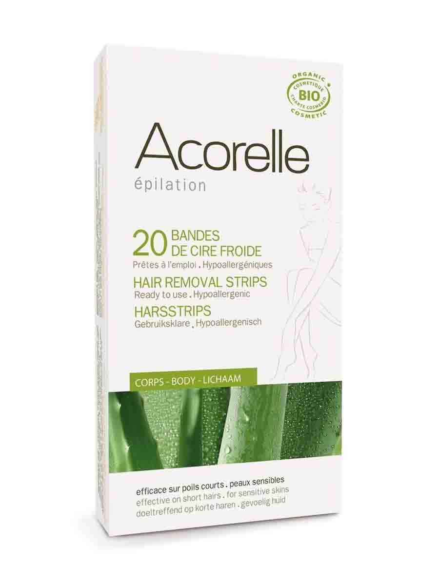 Acorelle bandes de cire froide corps 20 pièces Acorelle bandes de cire froide corps 20 pièces