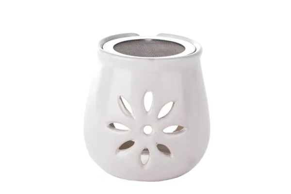Encensoir AROMALIFE Fleur en argile avec tamis Encensoir AROMALIFE Fleur en argile avec tamis