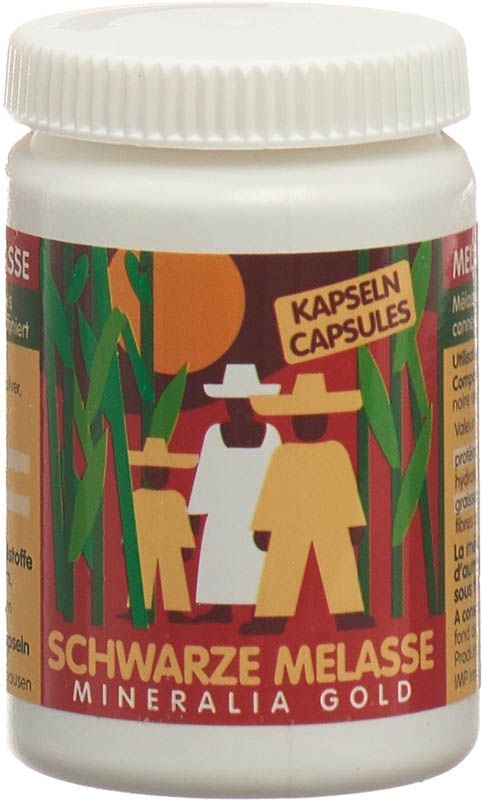 MINERALIA GOLD Caps de mélasse noire Ds 90 pièces