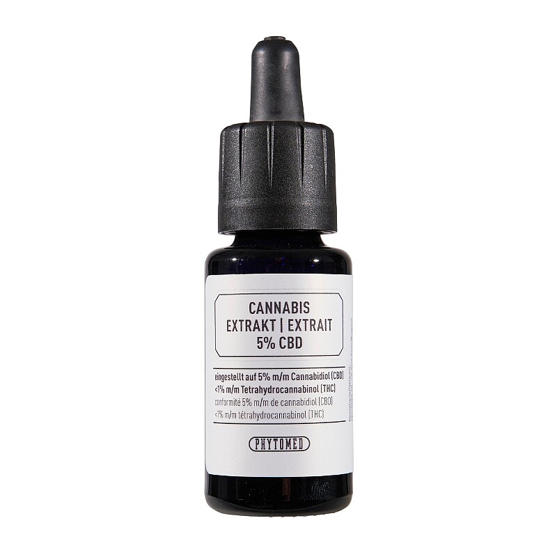 PHYTOMED Extrait de cannabis 5 % CBD Pip Fl 10ml