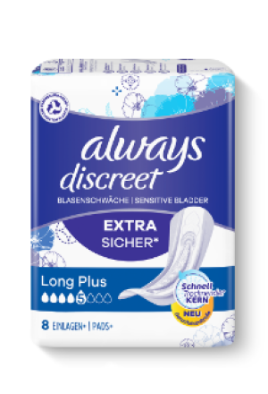 ALWAYS Discreet Incontinence Long Plus (n) 8 pces