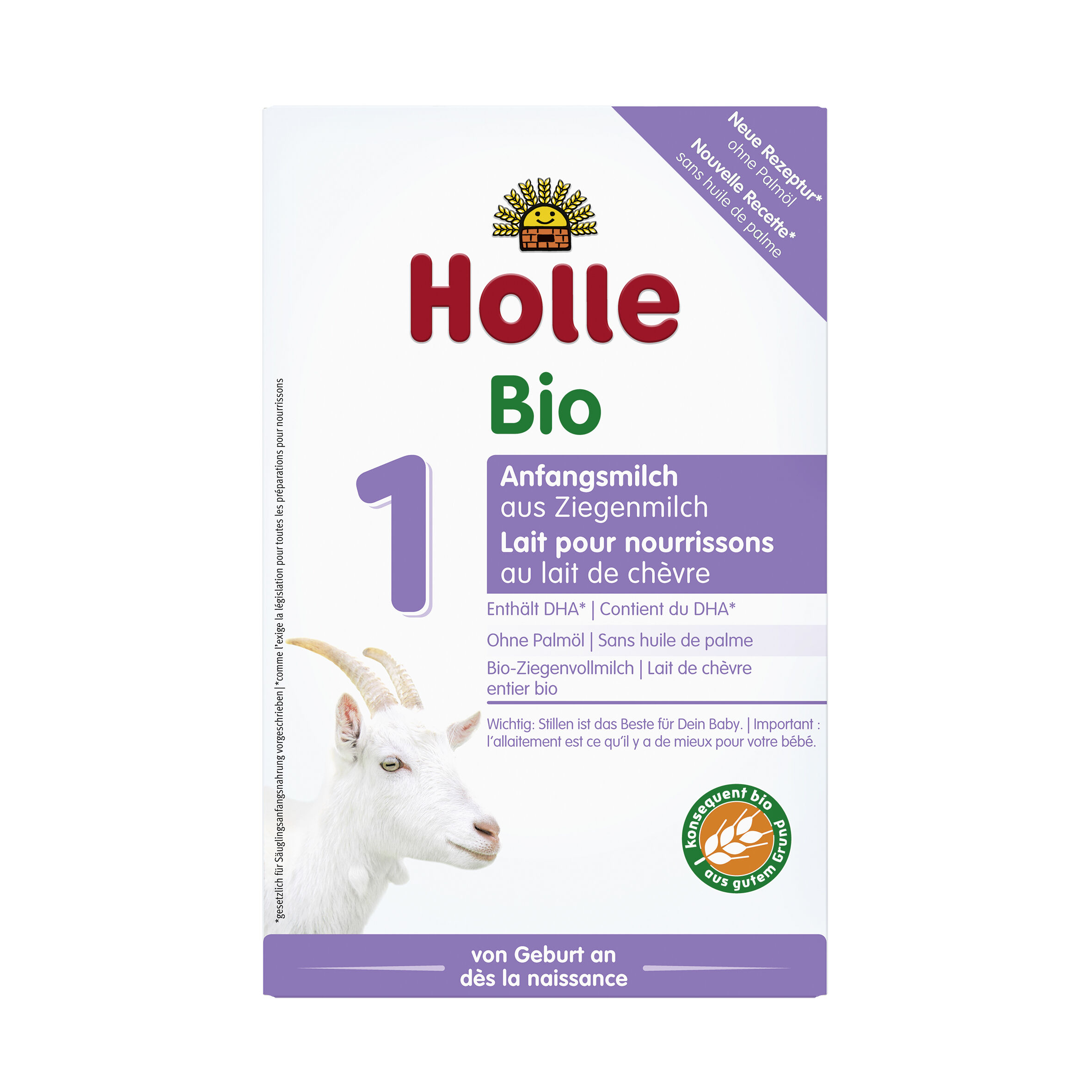 HOLLE Lait premier âge bio 1 au lait de chèvre 400g HOLLE Lait premier âge bio 1 au lait de chèvre 400g