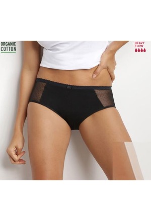 DIM Slip Lace Stark 36-38 noir avec détail mesh