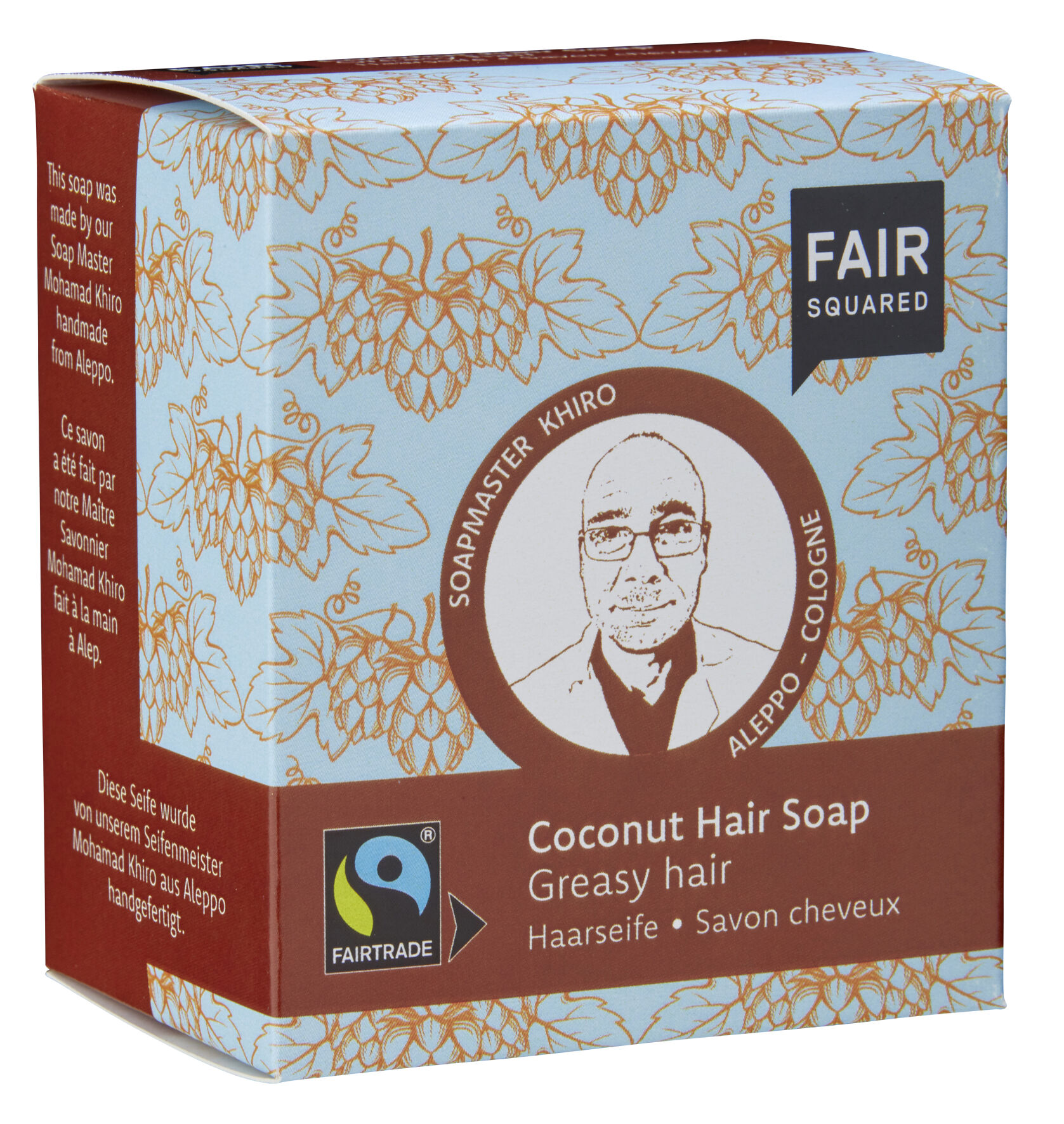 FAIR SQUARED Savon pour les cheveux Coco Greasy Hair 2 x 80g
