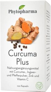 Phytopharma Curcuma Plus gélules 100 pièces Phytopharma Curcuma Plus gélules 100 pièces