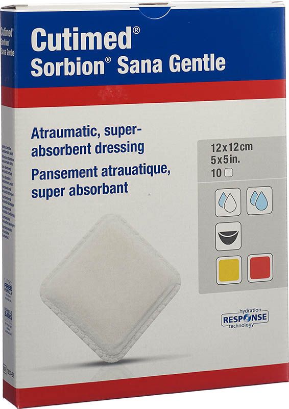 CUTIMED Sorbion Sana Gentle 12x12cm 10 pièces