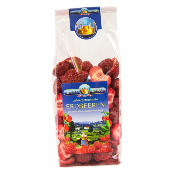 Fraises lyophilisées BioKing Btl 40g Fraises lyophilisées BioKing Btl 40g