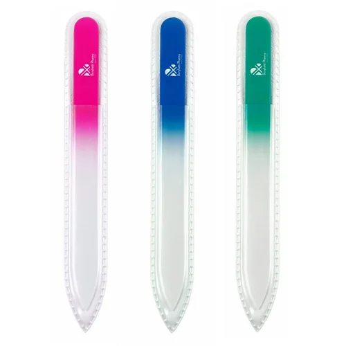 BORGHETTI Lime à ongles en verre 13.5 cm couleurs assorties