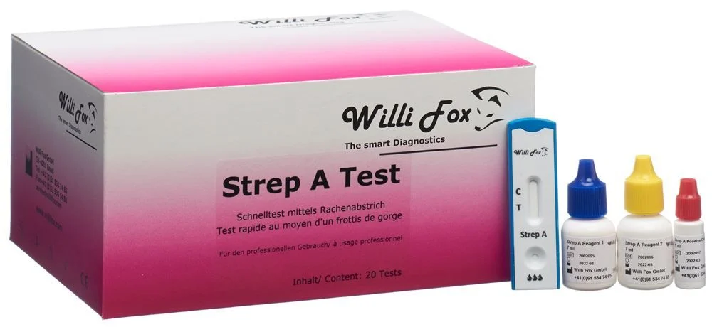 STREP A Test Teomed avec écouvillon floqué 20 pièces