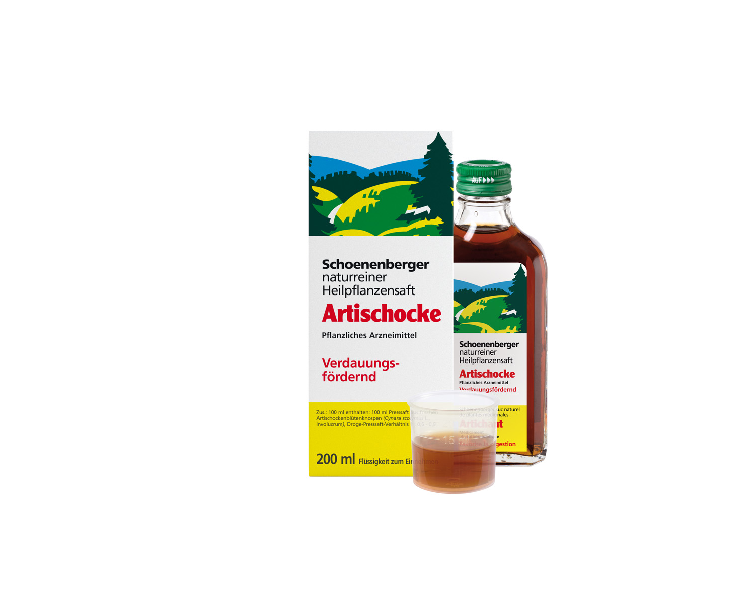 Schoenenberger Jus de plantes médicinales d'artichaut 200ml