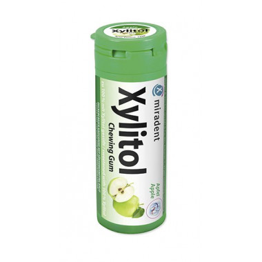 Miradent Xylitol Gomme à mâcher pour enfants Pomme 30 pièces Miradent Xylitol Gomme à mâcher pour enfants Pomme 30 pièces