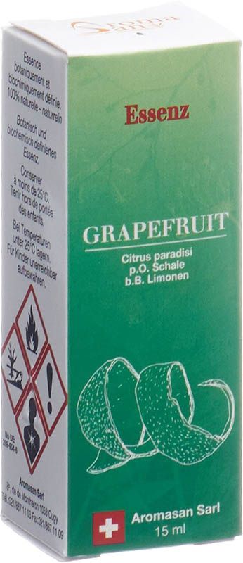 Huile essentielle de pamplemousse Aromasan en boîte 15ml Huile essentielle de pamplemousse Aromasan en boîte 15ml