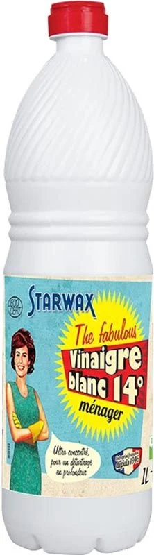 Starwax the fabulous vinaigre blanc 14° sans parfum 1lt Starwax the fabulous vinaigre blanc 14° sans parfum 1lt