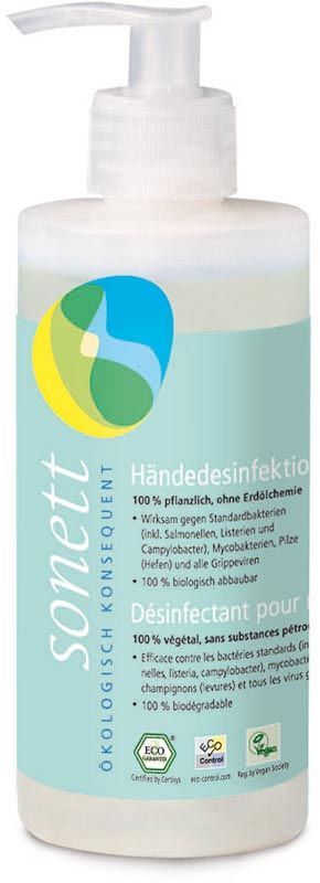 Désinfectant pour les mains Sonett, distributeur à pompe 300ml Désinfectant pour les mains Sonett, distributeur à pompe 300ml