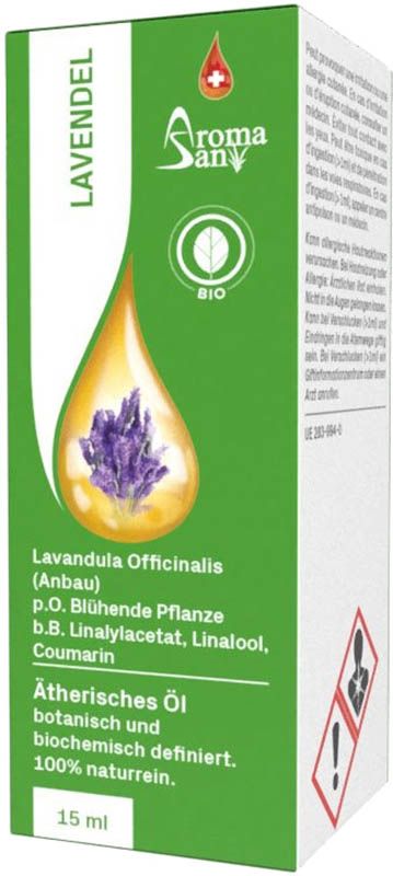 AromaSan Huile essentielle de lavande bio 15ml AromaSan Huile essentielle de lavande bio 15ml