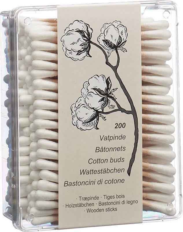 Dansu Coton-tiges 80x2.5mm bois 200 pièces