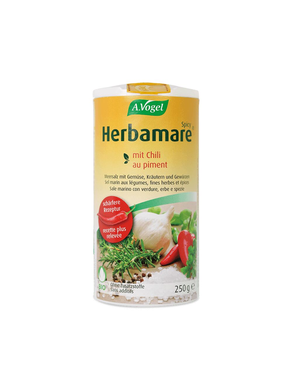 A. Vogel Herbamare Spicy sel aux herbes 250g A. Vogel Herbamare Spicy sel aux herbes 250g