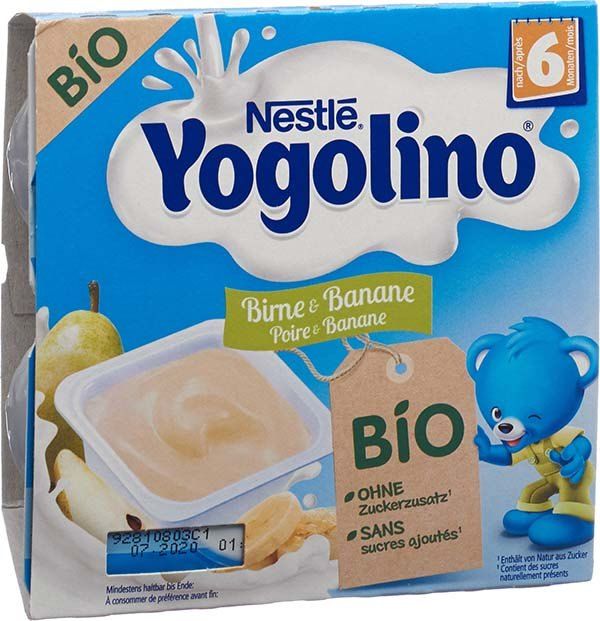 Nestlé Yogolino Bio Poire Banane 4 x 90g