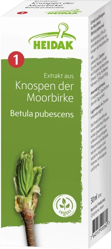 HEIDAK bourgeon de bouleau pubescent Betula pubescens macérat de bourgeon glycériné flacon 30ml