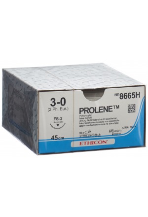 PROLENE 45cm bleu 3-0 FS-2 36 pièces PROLENE 45cm bleu 3-0 FS-2 36 pièces
