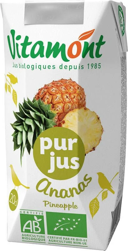 VITAMONT Ananas pur jus de fruits 200ml