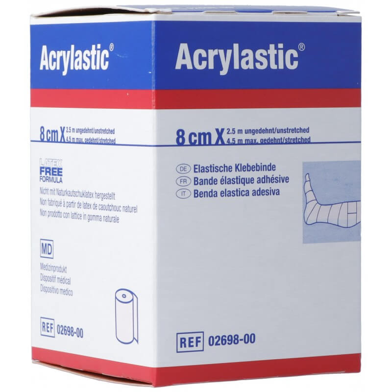 Bande adhésive Acrylastic 2.5mx8cm élastique Bande adhésive Acrylastic 2.5mx8cm élastique