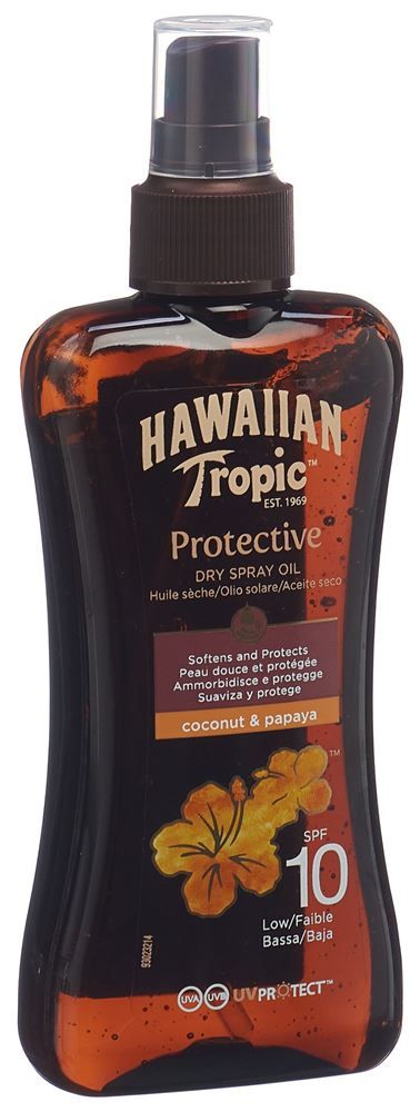 HAWAIIAN TROPIC Huile solaire Dry Spray SPF10 200ml