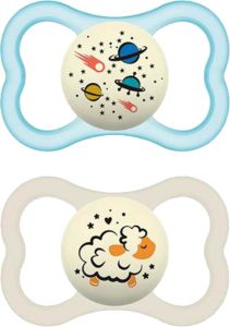 Sucette MAM Supreme Night silicone 16-36 mois 2 pièces