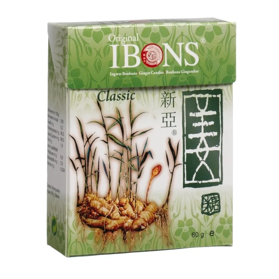 IBONS Bonbon au gingembre Original Box 60g