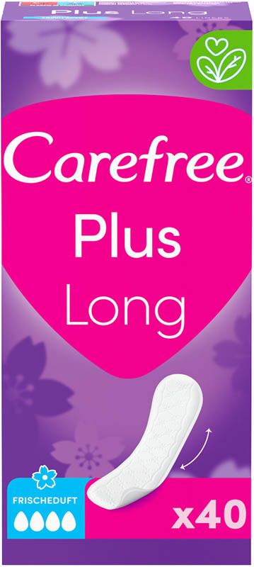 Carefree Plus Long parfum fraîcheur 40 pièces Carefree Plus Long parfum fraîcheur 40 pièces