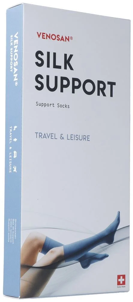 VENOSAN SILK A-D Support Chaussettes S noir 1 paire