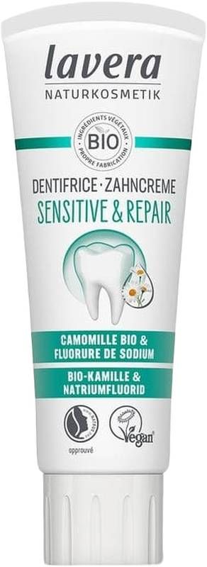 Lavera dentifrice sensitive & repair 75ml