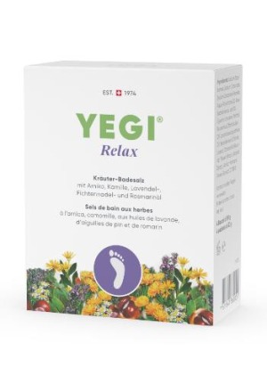 Yegi Relax sels de bain de pieds aux herbes 4 Btl 50g Yegi Relax sels de bain de pieds aux herbes 4 Btl 50g