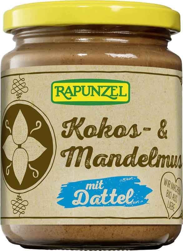 Purée de noix de coco et d'amandes aux dattes Rapunzel, pot de 250 g Purée de noix de coco et d'amandes aux dattes Rapunzel, pot de 250 g
