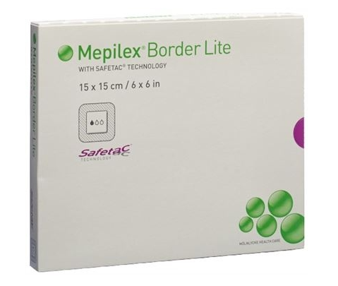 Mepilex Border Lite pansement en mousse de silicone 15x15cm 5 pièces