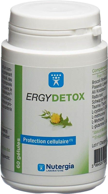 Nutergia Ergydetox Gélules 60 pièces
