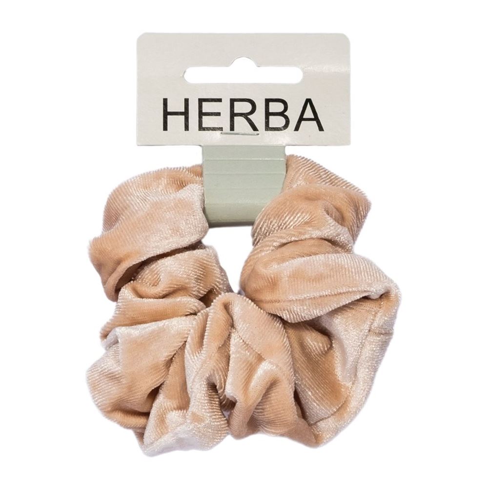 HERBA Scunci 11cm velours beige