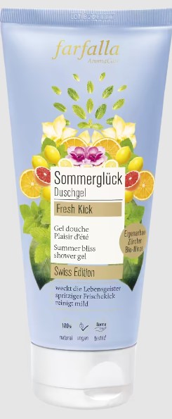 FARFALLA Gel douche Bonheur d'été 200ml FARFALLA Gel douche Bonheur d'été 200ml