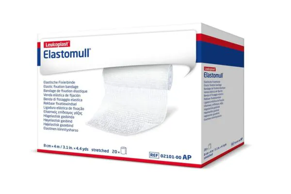 Bande de gaze Elastomull blanche 4mx8cm 20 pièces