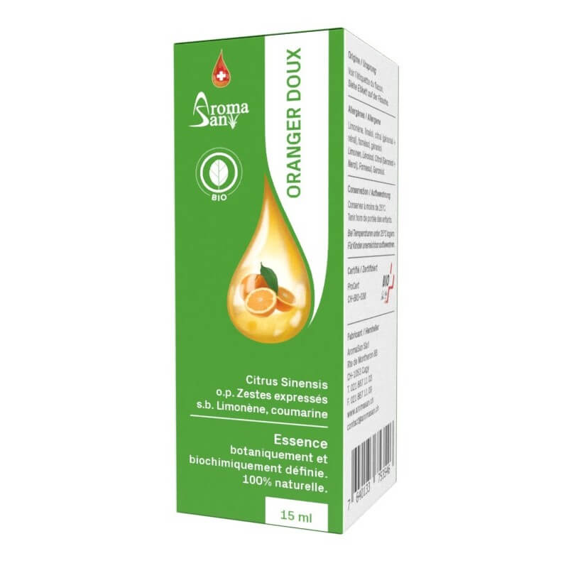 Huile essentielle bio Aromasan orange douce 15ml Huile essentielle bio Aromasan orange douce 15ml