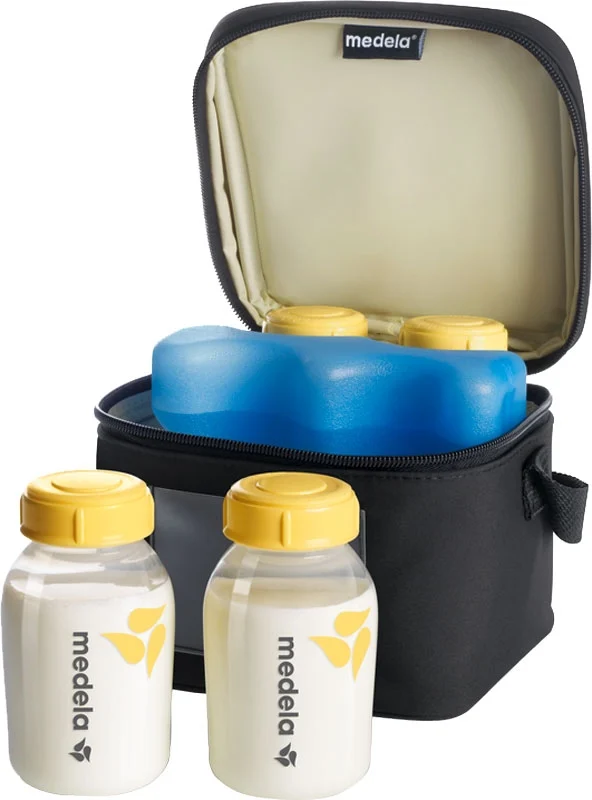 Medela Sac isotherme avec 4 biberons de lait 1 élément réfrigérant