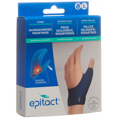 Bandage de repos rigide pour le pouce Epitact L droite