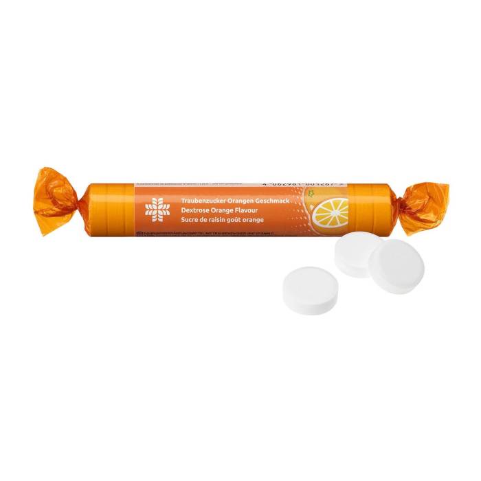Livsane dextrose goût orange rouleau 17 pièces Livsane dextrose goût orange rouleau 17 pièces