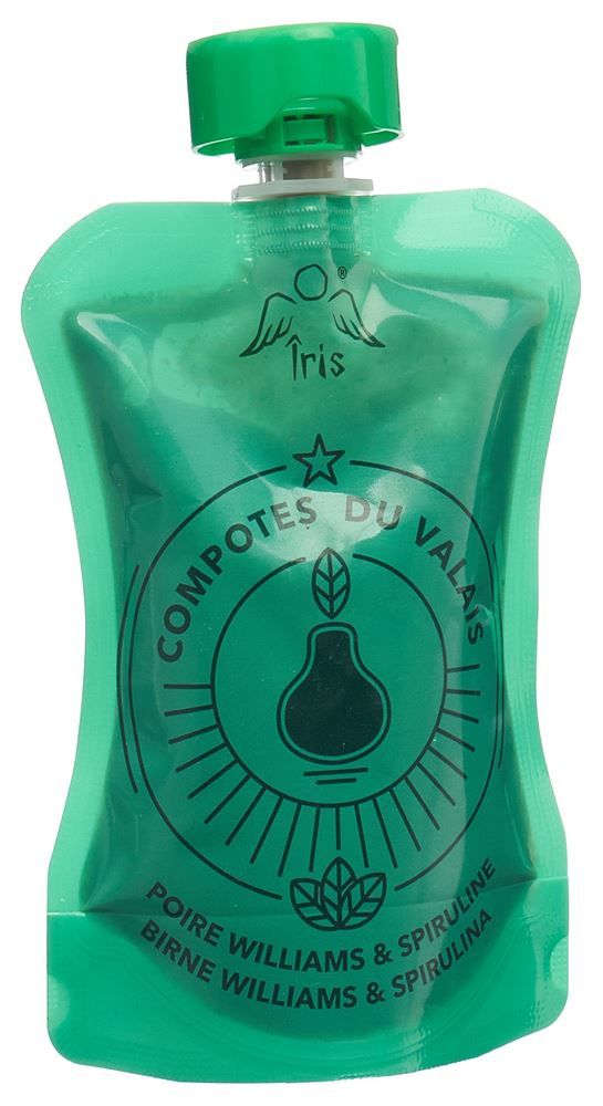 IRIS Compote Poire Spiruline Btl 100g IRIS Compote Poire Spiruline Btl 100g